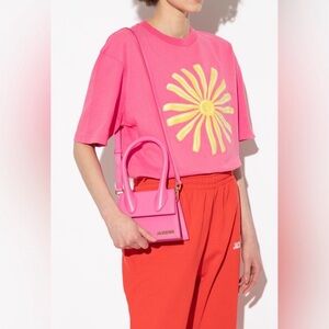 Jacquemus Pink La Montagne 'Le Chiquito Moyen' Bag